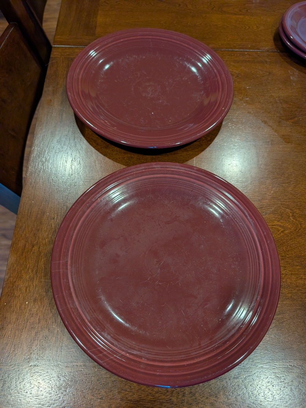 Fiestaware Cinnabar 2 Dinner Plates